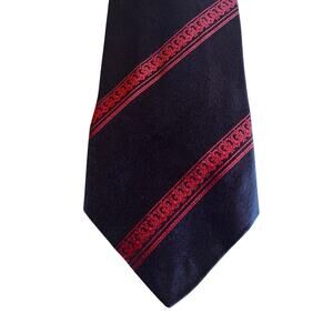 VTG? Bullock's Wilshire SILK tie. Yapre. Brown & Red. Office work.